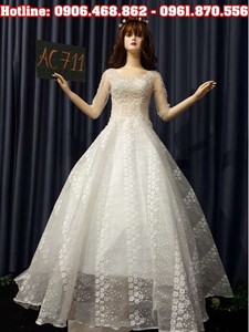 Áo cưới công chúa ren sang trọng AC711