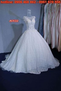 áo cưới trắng tinh khôi AC432