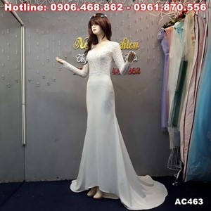 Váy cưới đuôi cá cao cấp AC463