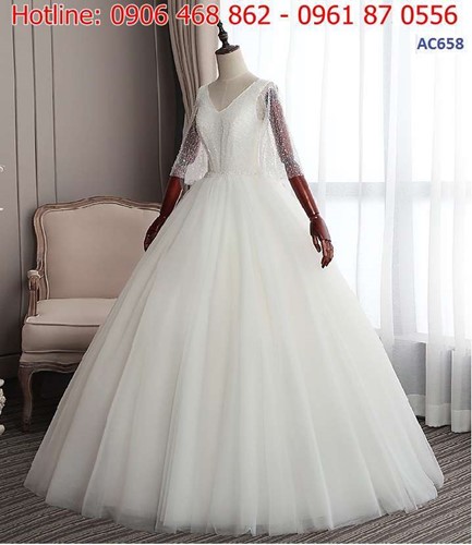 Váy cưới xòe dáng công chúa AC658