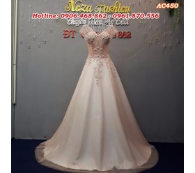 Những mẫu áo cưới phù hợp cho cô dâu lùn
